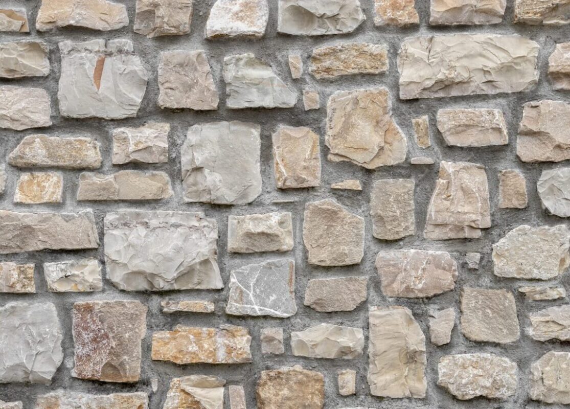 Decorative stone wall
